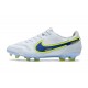 Nike Tiempo Legend 9 Elite Terrain sec Blanc Bleu