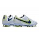 Nike Tiempo Legend 9 Elite Terrain sec Blanc Bleu