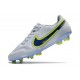 Nike Tiempo Legend 9 Elite Terrain sec Blanc Bleu