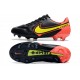 Nike Tiempo Legend 9 Elite Terrain sec Noir Jaune Rouge