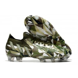 adidas Predator Edge.1 L FG Crampons Swarovski - Vert Argenté Vert ÉDITION LIMITÉE