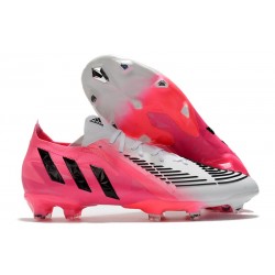 adidas Predator Edge.1 L FG Crampons LZ+ Solar Rose Noir Blanc