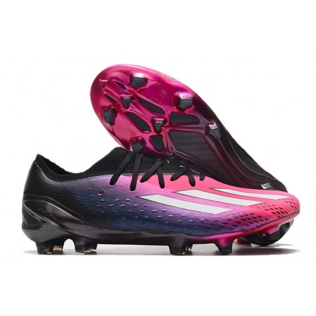 adidas X Speedportal.1 FG Crampons Rose Noir Blanc