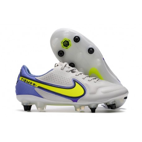 Nike Tiempo Legend 9 Élite SG-Pro AC Gris Brouillard Volt Sapphire