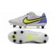 Nike Tiempo Legend 9 Élite SG-Pro AC Gris Brouillard Volt Sapphire