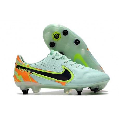 Nike Tiempo Legend 9 Élite SG-Pro AC Barely Vert Noirened Bleu Orange