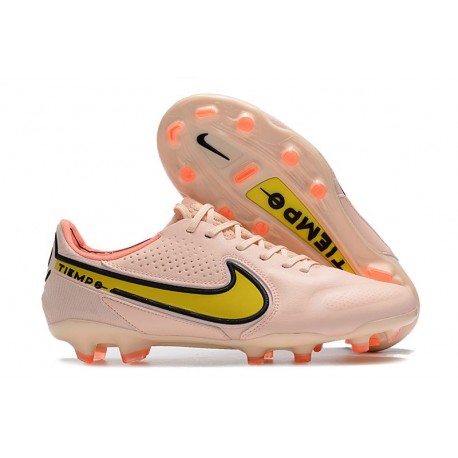 Nike Tiempo Legend 9 Elite Terrain sec Guava Ice Jaune Strike Sunset Glow