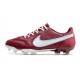 Nike Tiempo Legend 9 Elite Terrain sec Rouge Equipe Blanc Hibiscus Mystique