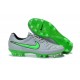 Crampon de Foot Nike Tiempo Legend 5 FG ACC Kangourou Cuir Gris Loup Vert