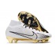 Nike Air Zoom Mercurial Superfly Elite IX FG Blanc Or Noir