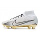 Nike Air Zoom Mercurial Superfly Elite IX FG Blanc Or Noir