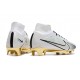 Nike Air Zoom Mercurial Superfly Elite IX FG Blanc Or Noir