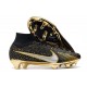 Nike Air Zoom Mercurial Superfly Elite IX FG Noir Argent Or