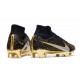 Nike Air Zoom Mercurial Superfly Elite IX FG Noir Argent Or