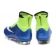 Meilleur Nike 2015 Crampon Football Mercurial Superfly FG ACC Bleu Lagon Volt Blanc