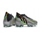 Nouvelles adidas Predator Edge.1 FG Argent Métallique Noir Jaune Solaire