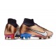 Nike Zoom Mercurial Superfly Elite 9 FG Bronze Blanc Bleu