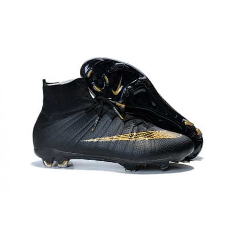 Meilleur Nike 2015 Crampon Football Mercurial Superfly FG ACC Noir Or