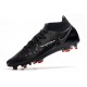 Chaussures Nike Phantom GT2 Elite DF FG Noir Gris Fumé Summit Blanc