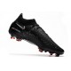 Chaussures Nike Phantom GT2 Elite DF FG Noir Gris Fumé Summit Blanc