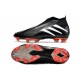 Chaussure de Football adidas Predator Edge+ FG Noir Blanc Rouge Vif