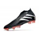 Chaussure de Football adidas Predator Edge+ FG Noir Blanc Rouge Vif