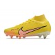 Nike Zoom Mercurial Superfly 9 Elite SG Traction &nbsp;Lucent - Jaune Crépuscule Barely Grape