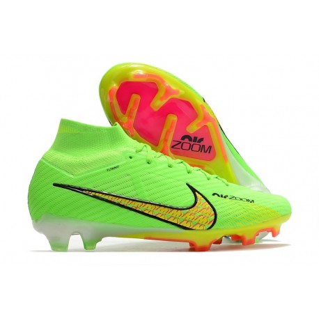 Nike Zoom Mercurial Superfly Elite 9 FG Vert Jaune