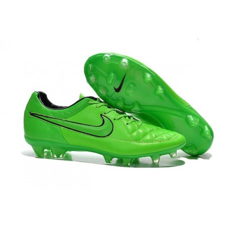 Crampon de Foot Nike Tiempo Legend 5 FG ACC Kangourou Cuir Vert