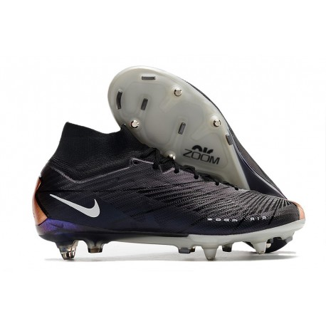 Nike Zoom Mercurial Superfly 9 Elite SG Traction Cuivre Métallique Noir