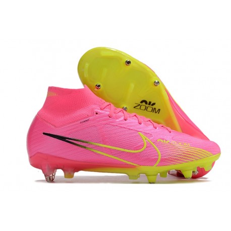 Nike Zoom Mercurial Superfly 9 Elite SG Traction Rose Volt Gridiron
