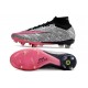 Nike Zoom Mercurial Superfly 9 Elite XXV SG Traction Argent Métallique Hyper Rose Noir