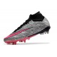 Nike Zoom Mercurial Superfly 9 Elite XXV SG Traction Argent Métallique Hyper Rose Noir