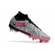 Nike Zoom Mercurial Superfly 9 Elite XXV SG Traction Argent Métallique Hyper Rose Noir