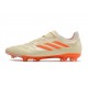 Crampons adidas Copa Pure.1 FG Blanc Cassé Orange Solaire Equipe