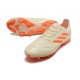 Crampons adidas Copa Pure.1 FG Blanc Cassé Orange Solaire Equipe
