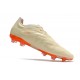 Crampons adidas Copa Pure.1 FG Blanc Cassé Orange Solaire Equipe