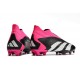 adidas Predator Accuracy+ FG Chaussure Noir Blanc Rose Equipe Choc