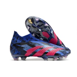adidas Predator Accuracy+ FG Chaussure Bleu Lucide Magenta Réel Equipe Noir Foncé