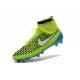 Crampon de Football Nouvelles 2015 Nike Magista Obra FG Vert Bleu Blanc