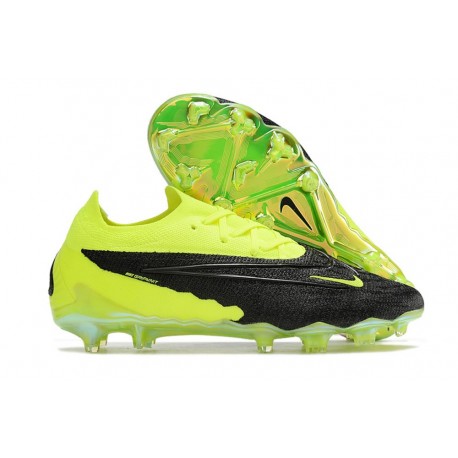 Chaussure Nike Phantom GX Elite FG Noir Volt Blanc Bleu Lumière