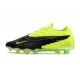 Chaussure Nike Phantom GX Elite FG Noir Volt Blanc Bleu Lumière