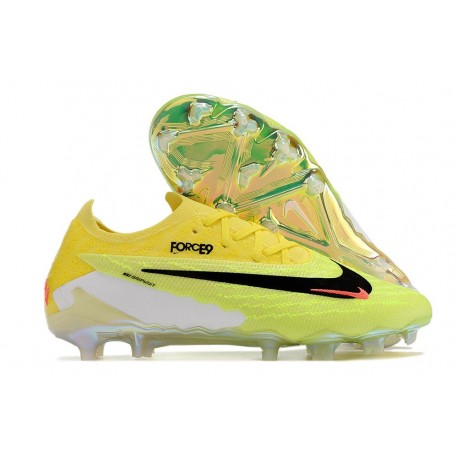 Chaussure Nike Phantom GX Elite FG Vert Jaune Noir