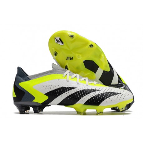 adidas Predator Accuracy.1 Low FG Neuf Blanc Noir Citron Lucide