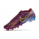 Chaussure Nike Zoom Mercurial Vapor XV Elite AG KM Foncé Betterave Mtlc Vivid Or