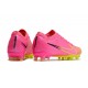 Chaussure Nike Zoom Mercurial Vapor XV Elite AG Rose Jaune