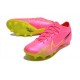 Chaussure Nike Zoom Mercurial Vapor XV Elite AG Rose Jaune