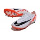 Chaussure Nike Zoom Mercurial Vapor XV Elite AG Blanc Cramoisi Vif Noir