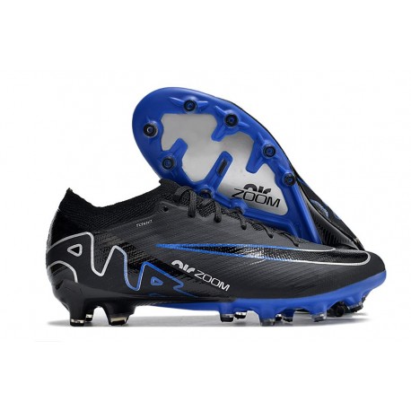 Chaussure Nike Zoom Mercurial Vapor XV Elite AG Noir Chrome Hyper Royal