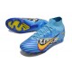 Nike Air Zoom Mercurial Superfly Elite IX FG X Mbappe Bleu Baltique Blanc
